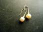 Preview: Ohrringe, Perle, Perlenohrringe, Silber, vergoldet, Braut, Schmuck